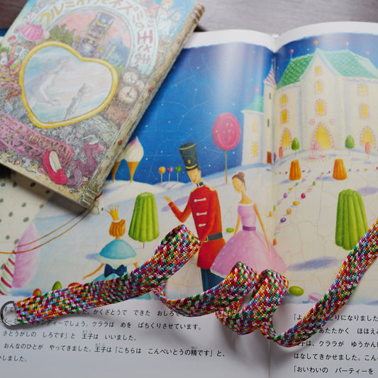 [Made-to-order] Land of Sweets, the Nutcracker. Camera Strap / Hand braiding Silk Kumihimo