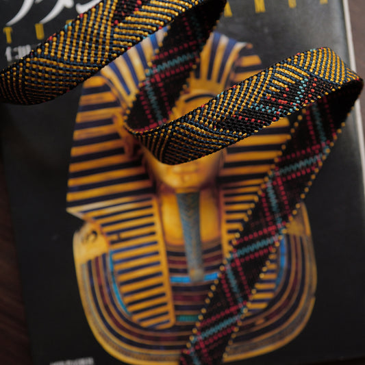 [Made-to-order]  King Tut Camera Strap / Hand braiding Silk Kumihimo