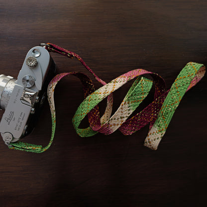 [One of a kind]  The Eternal Seasons of Asuka Camera Strap / Hand braiding Silk Kumihimo
