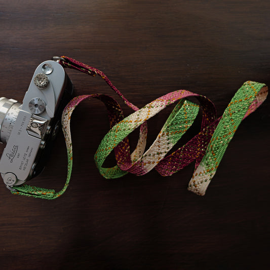 [One of a kind]  The Eternal Seasons of Asuka Camera Strap / Hand braiding Silk Kumihimo