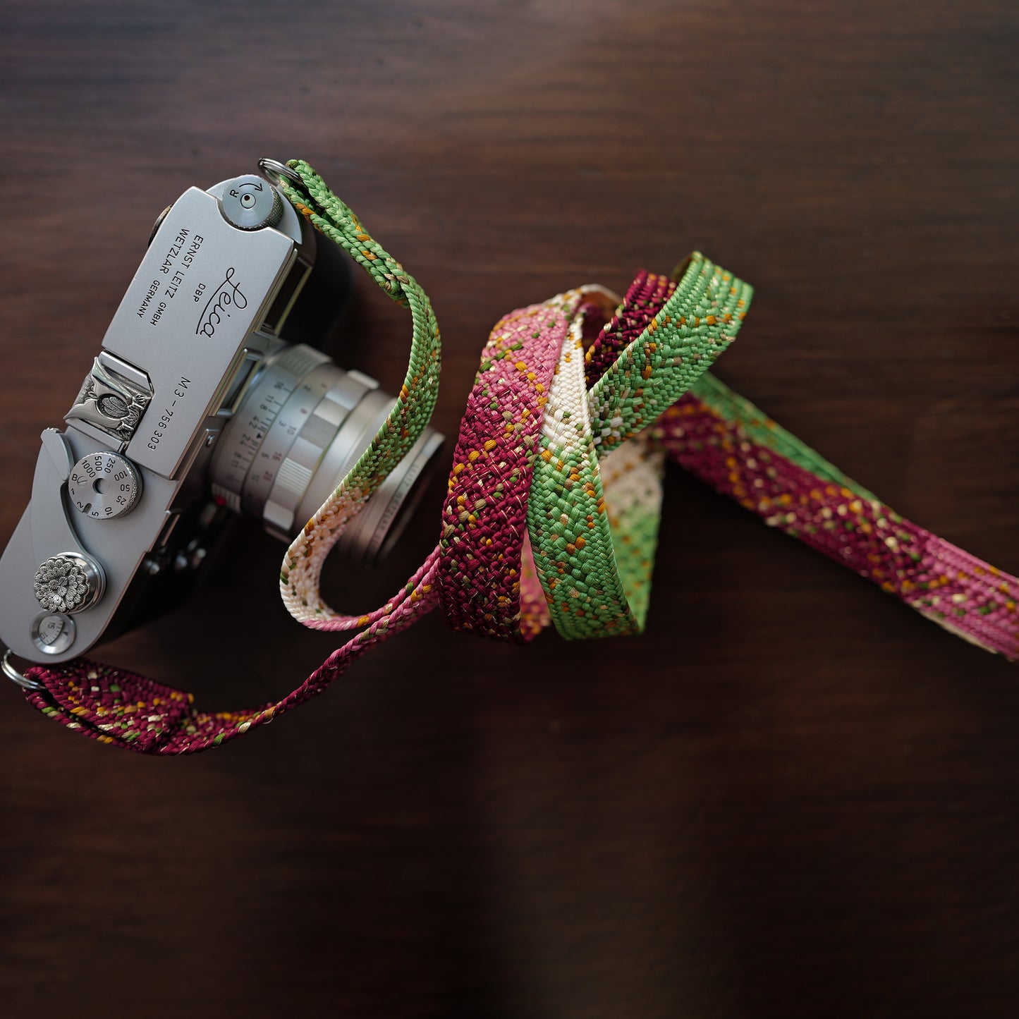 [One of a kind]  The Eternal Seasons of Asuka Camera Strap / Hand braiding Silk Kumihimo
