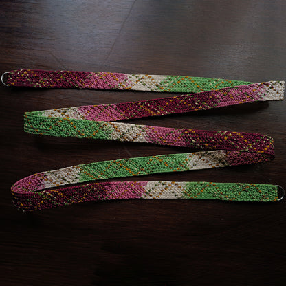 [One of a kind]  The Eternal Seasons of Asuka Camera Strap / Hand braiding Silk Kumihimo