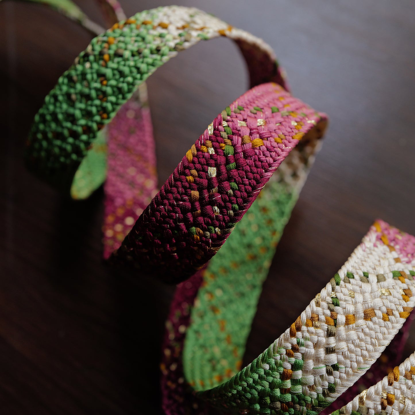 [One of a kind]  The Eternal Seasons of Asuka Camera Strap / Hand braiding Silk Kumihimo
