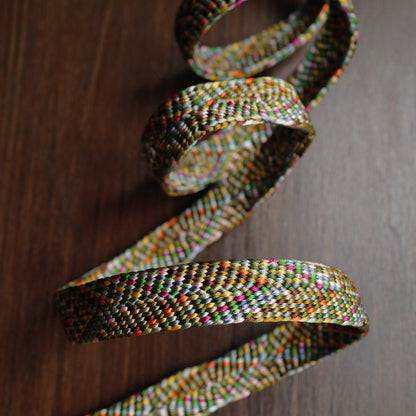[Made-to-order] Parisian Cobblestones Camera Strap / Hand braiding Silk Kumihimo