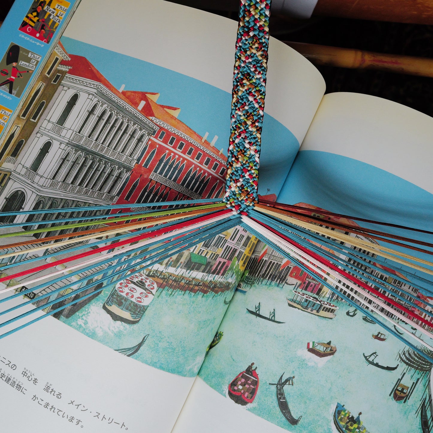 [Made-to-order] Grand Canal - Venice - Camera Strap / Hand braiding Silk Kumihimo