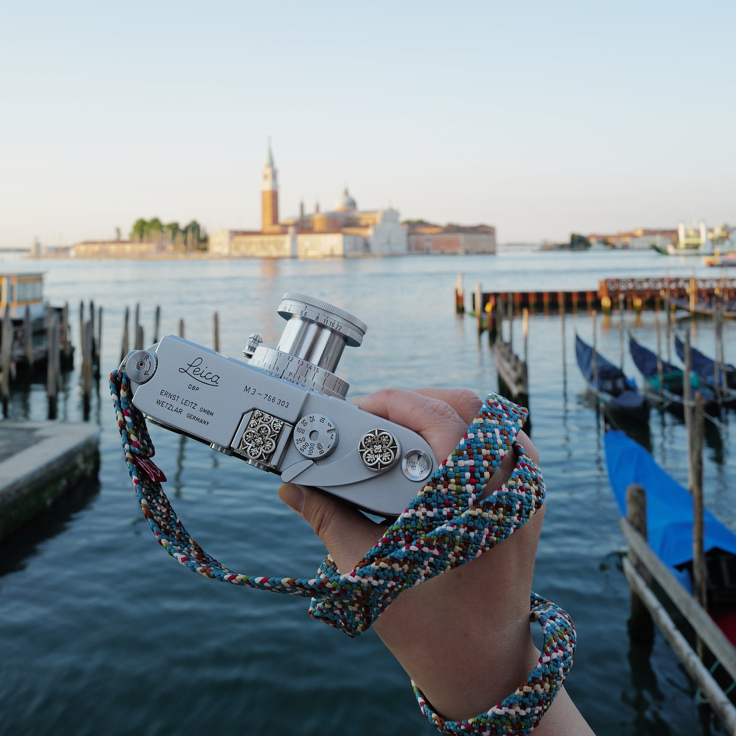 [Made-to-order] Grand Canal - Venice - Camera Strap / Hand braiding Silk Kumihimo