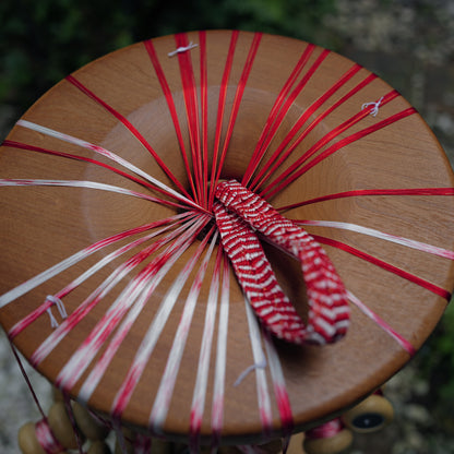 [Limited to Three ]  Higanbana - Scarlet & White Spider Lily Camera Strap / Hand braiding Silk Kumihimo/ Limited edition only three straps