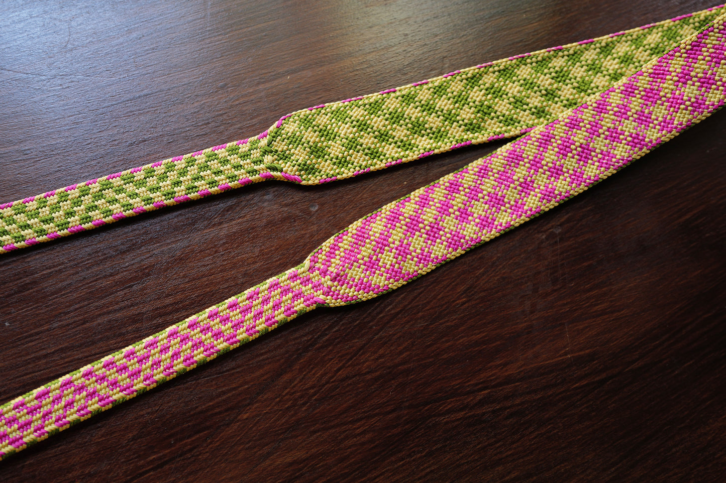 [Made-to-order]  Dancing Peony Camera Strap / 相撲 Sumo collection / Hand braiding Silk Kumihimo