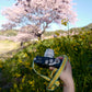 [Made-to-order] Canola flower fields Camera Strap / Hand braiding Silk Kumihimo / Yellow canola flower