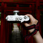 [Made-to-order]  "結 Musubi" Camera Hand Strap / Hand braiding Silk Kumihimo / Red Fuji 赤富士
