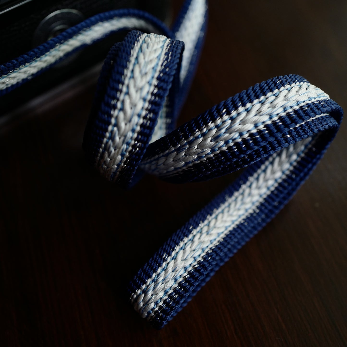 [Made-to-order] Mt.Fuji 富士山 Camera Strap / Hand braiding Silk Kumihimo / Blue and white