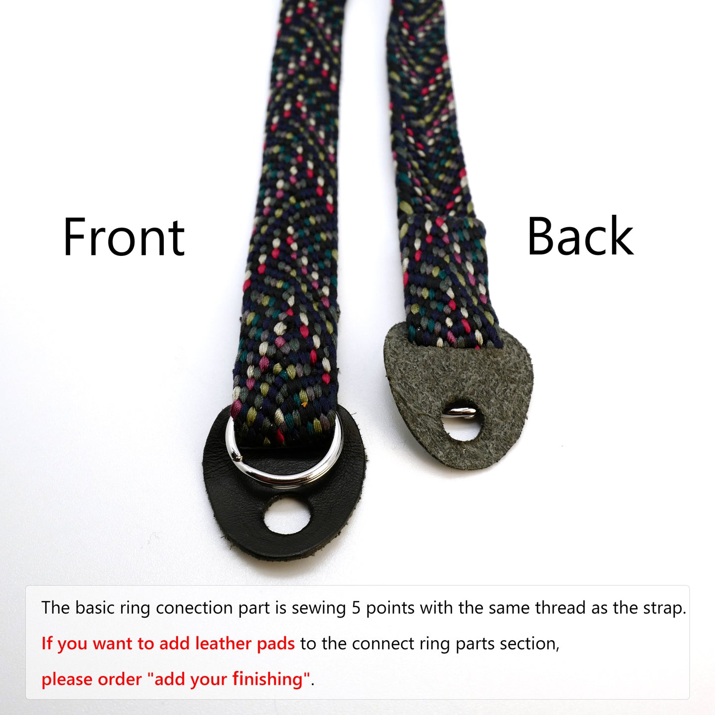 [Made-to-order] Tokyo night camouflage Camera Strap / Hand braiding and Hand-dyed premium Silk Kumihimo/ -130cm