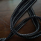 [Made-to-order] Monochrome Film Roll Camera Strap / Hand braiding Silk Kumihimo Black and Grey