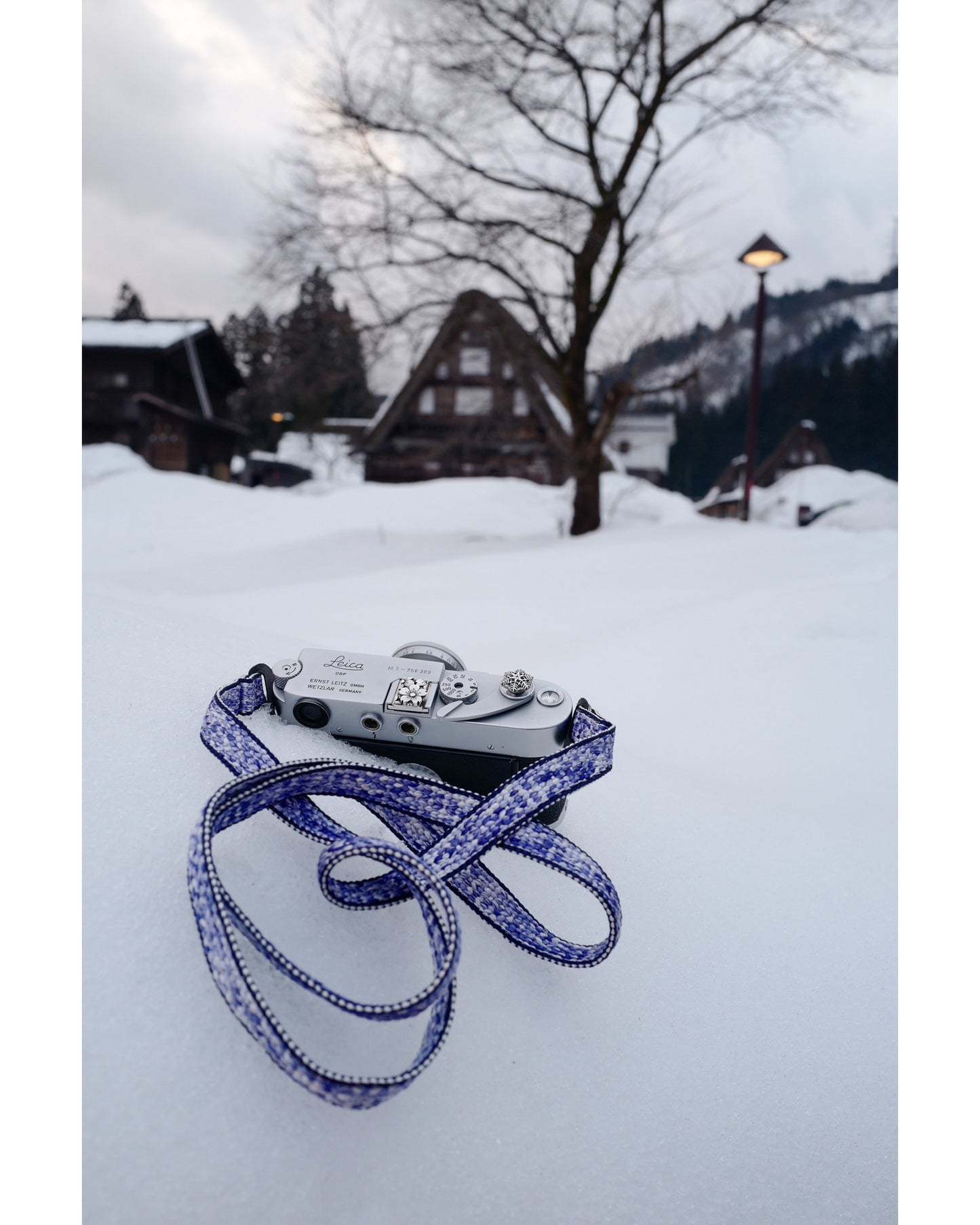 [Made-to-order] Sunny and Snowy Camera Strap / Hand braiding Silk Kumihimo